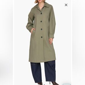 Avec Les Filles Olive Green Coat